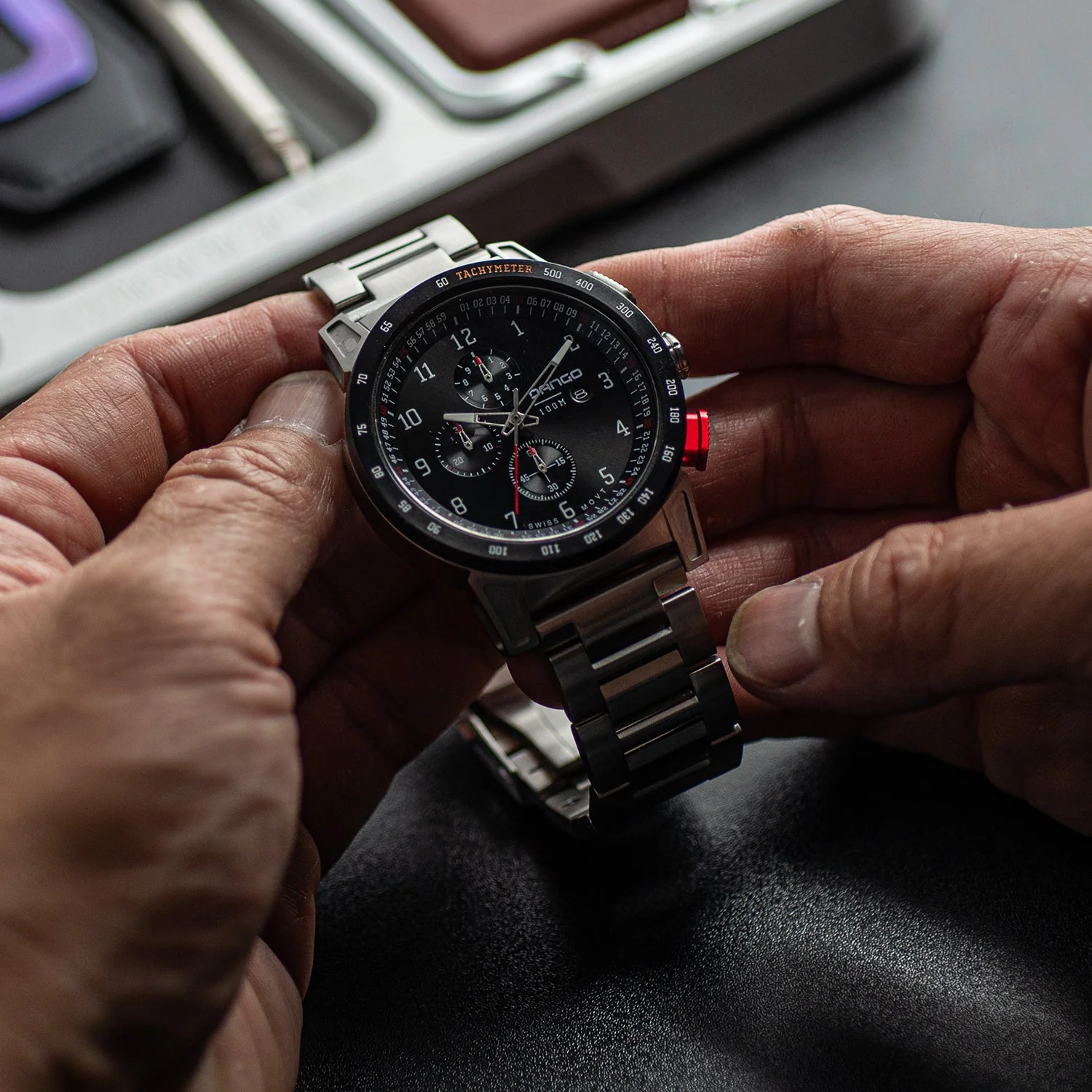 CR-01 - Chrono Watch with Metal Bracelet - Image 11