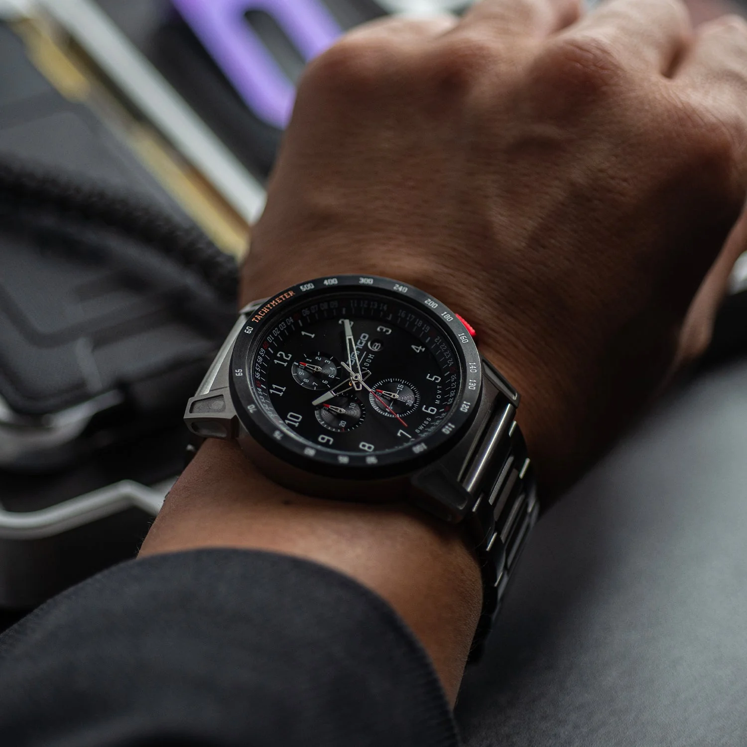 CR-01 - Chrono Watch with Metal Bracelet - Image 12