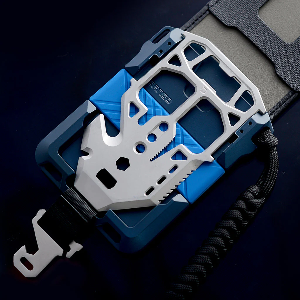 M1 Maverick™ Bifold Wallet - Spec-Ops - 4 Pocket DTEX - Blueline - Image 6