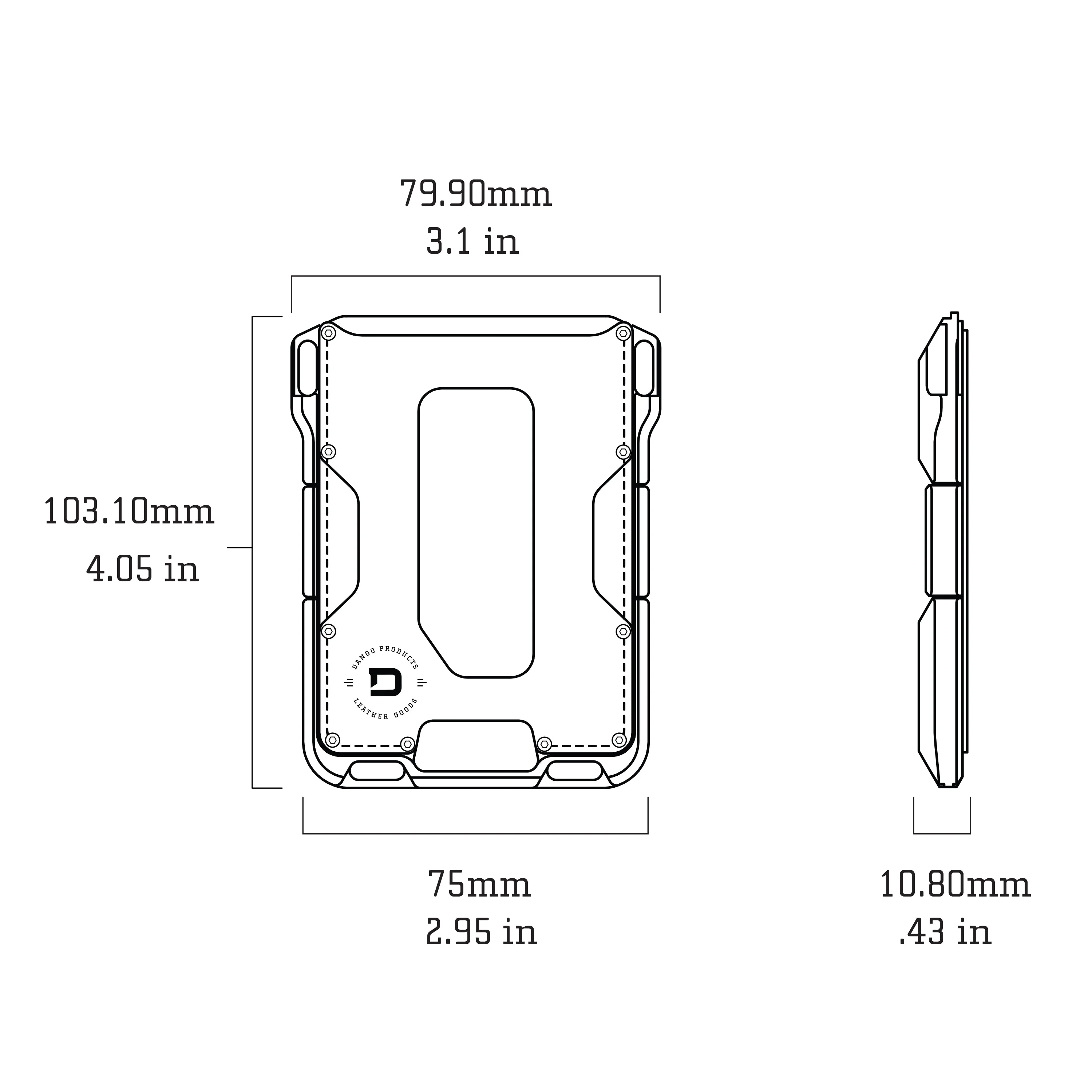 M1 Maverick™ Wallet - Single Pocket Leather - Image 18