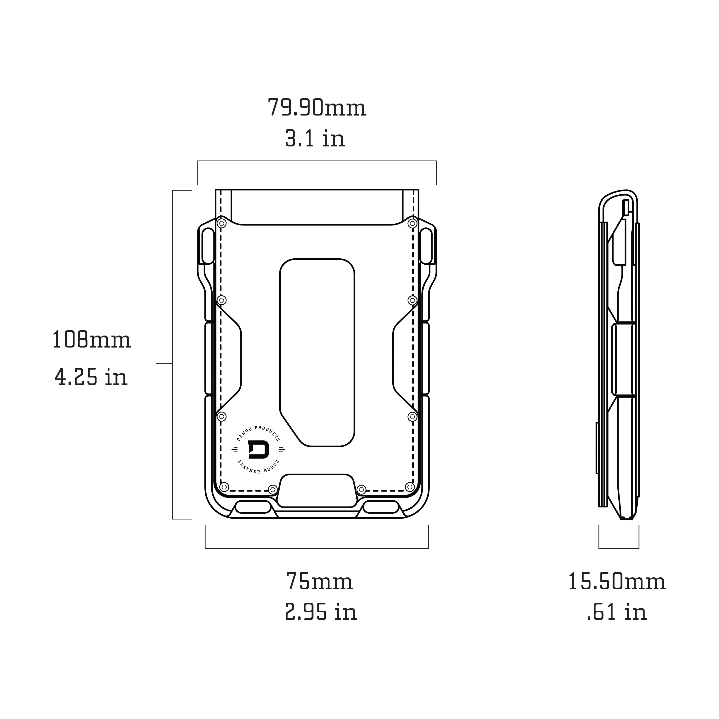 M1 Maverick™ Bifold Wallet - 4 Pocket Bifold Leather - Image 23