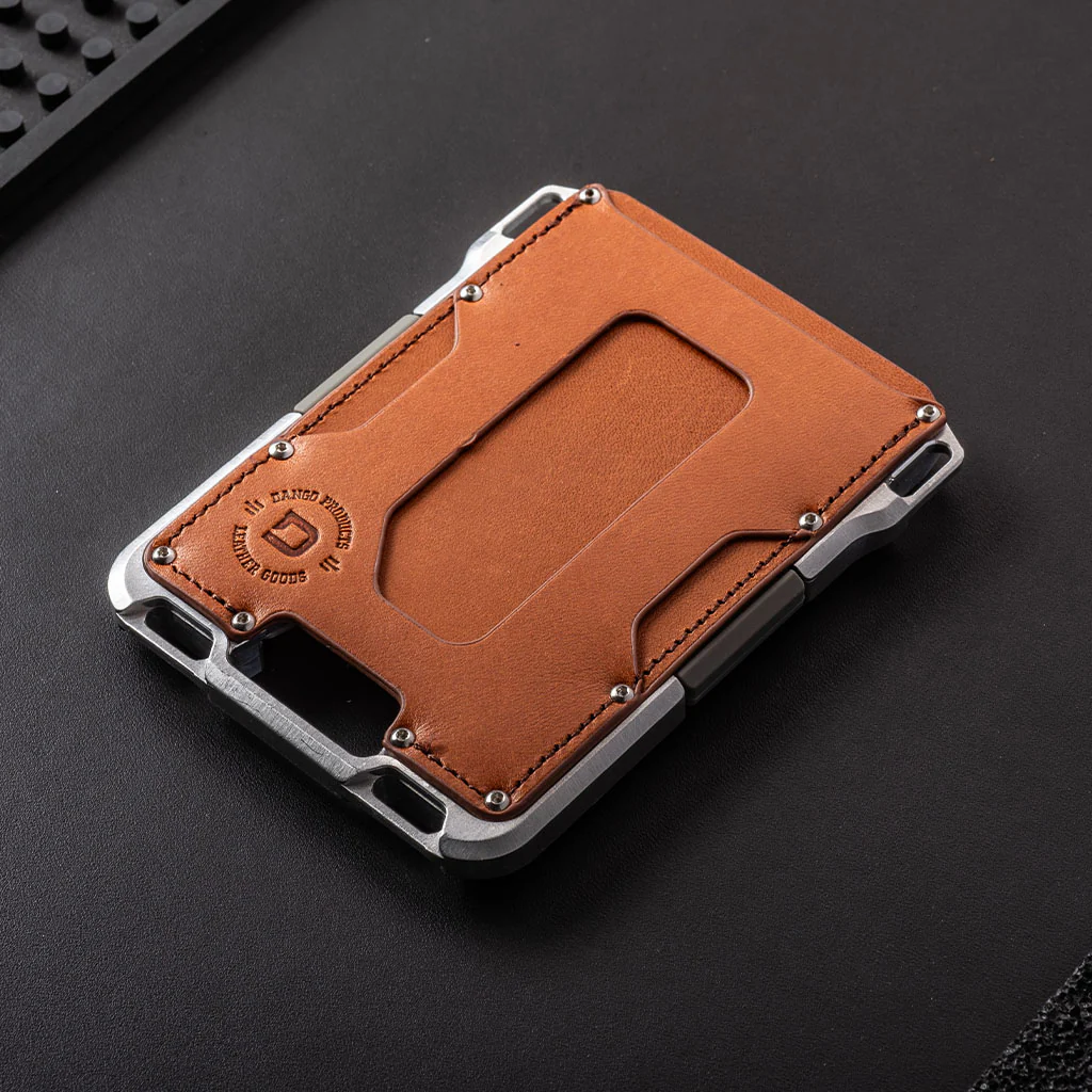 M1 Maverick™ Wallet - Special Edition - Whiskey Brown - Raw Aluminum - Image 3