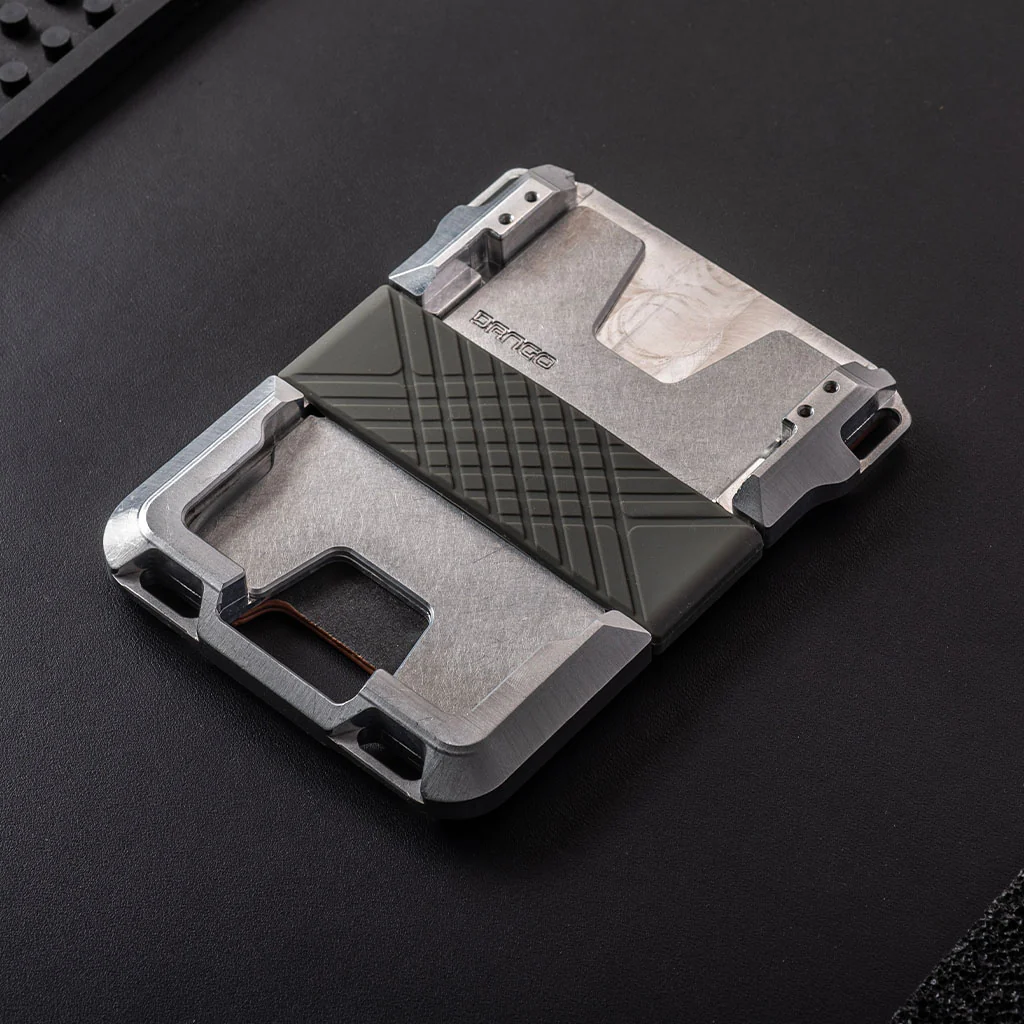 M1 Maverick™ Wallet - Special Edition - Whiskey Brown - Raw Aluminum - Image 4