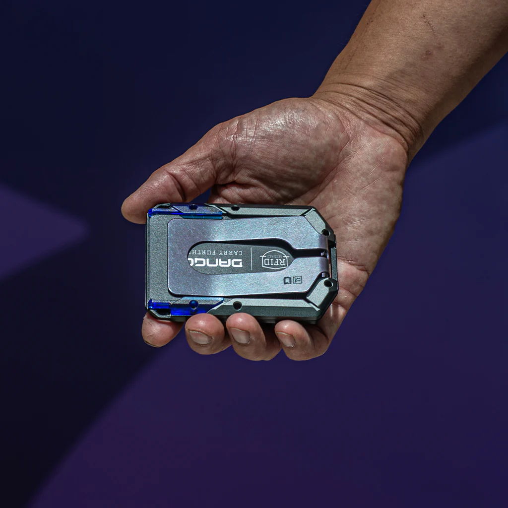 M4 Special Edition Maverick™ Rail Wallet with Burple Anodized Titanium Money Clip - Image 12