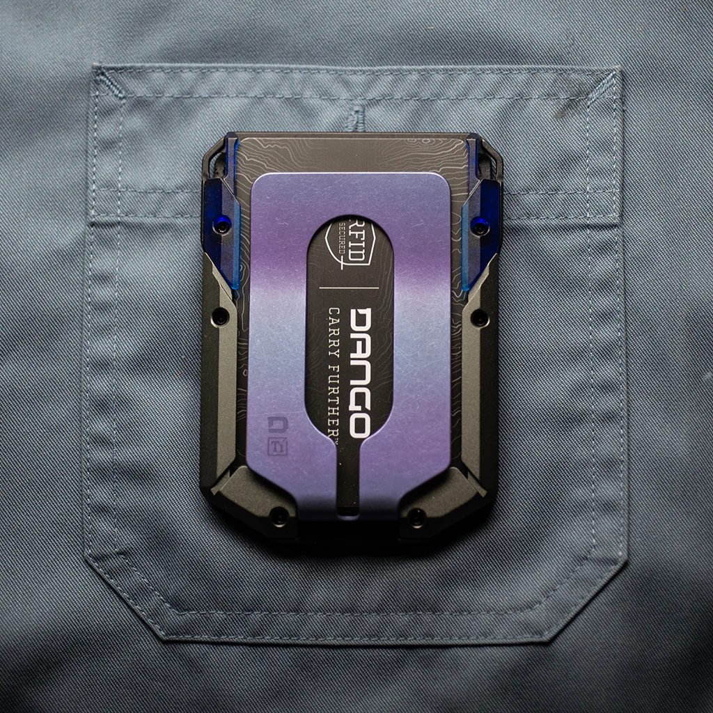 M4 Special Edition Maverick™ Rail Wallet with Burple Anodized Titanium Money Clip - Image 7