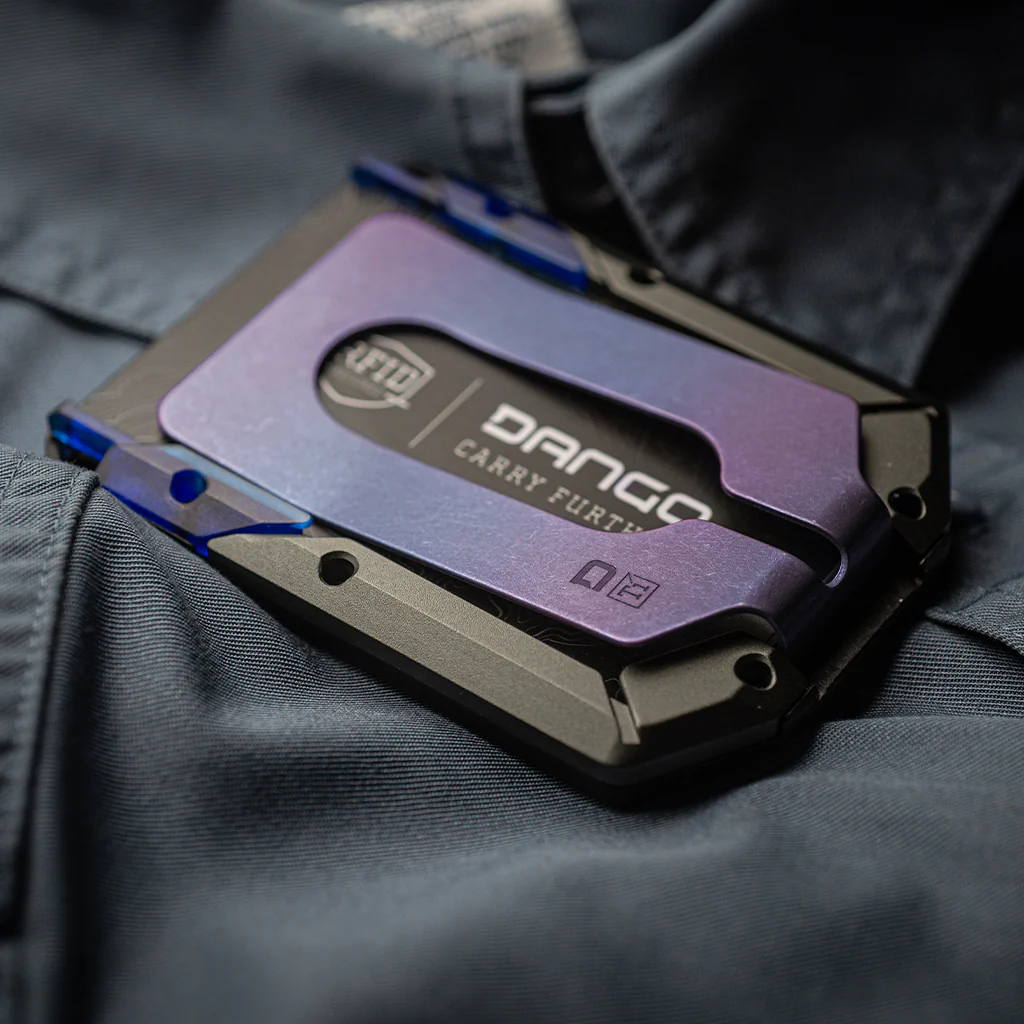 M4 Special Edition Maverick™ Rail Wallet with Burple Anodized Titanium Money Clip - Image 8