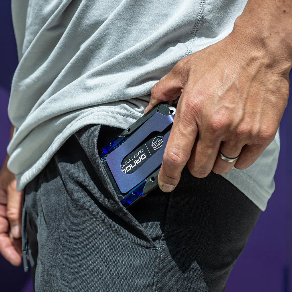 M4 Special Edition Maverick™ Rail Wallet with Burple Anodized Titanium Money Clip - Image 9