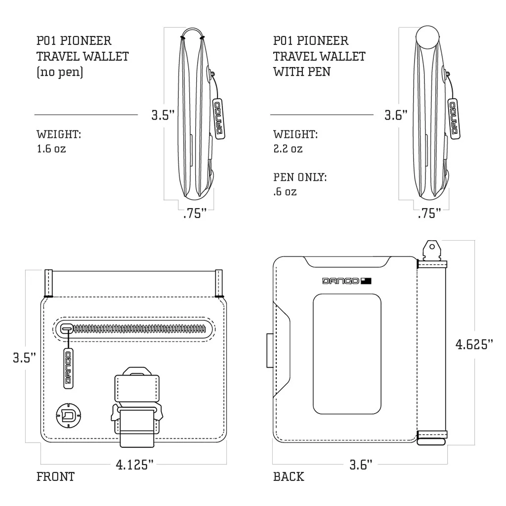 P01 Pioneer™ Travel Wallet with Pen & Notebook - Image 25