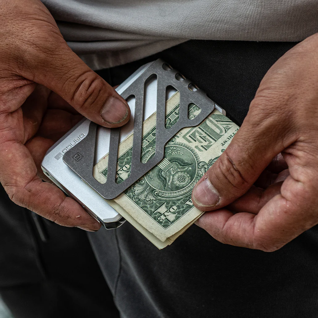 SK1 Slide Kick Wallet with Titanium Money Clip - Image 25