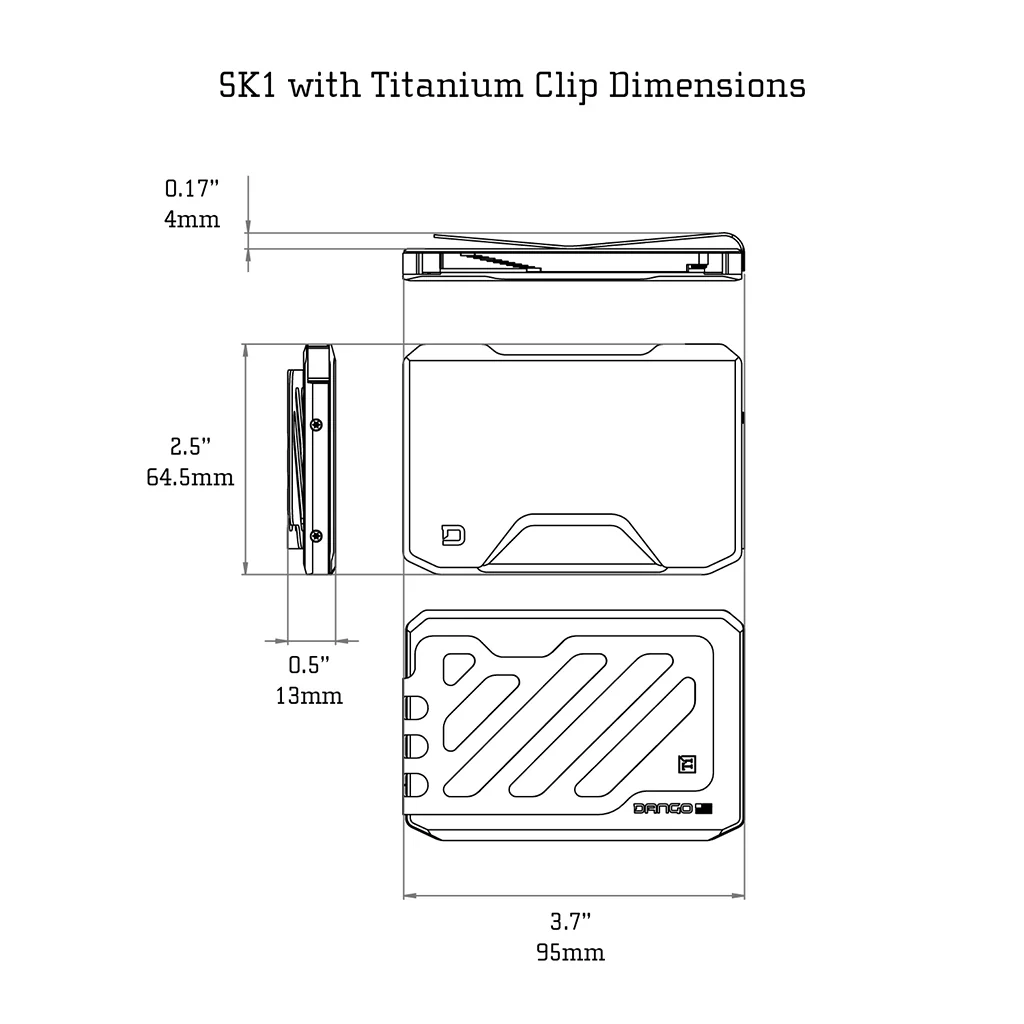 SK1 Special Edition Burple Titanium Clip - Image 19