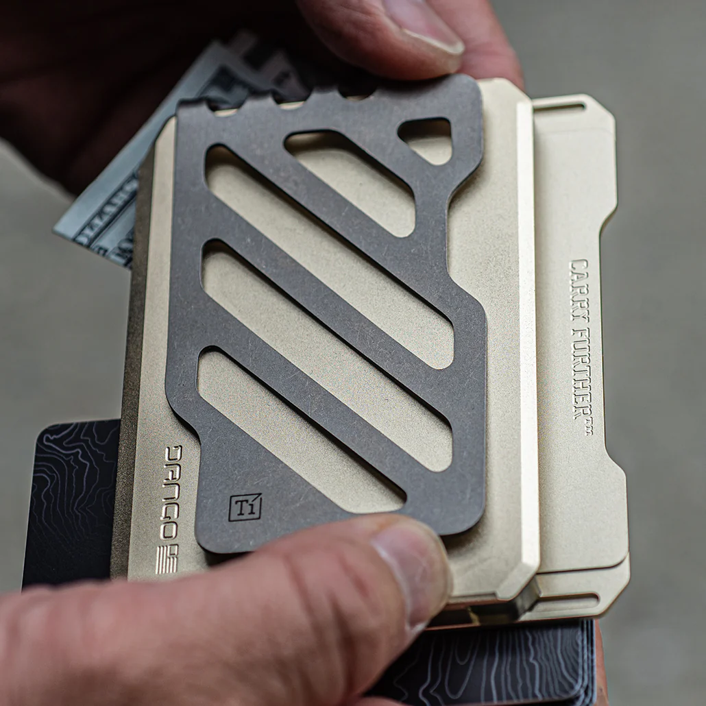 SK1 Special Edition Champagne Gold Slide Kick Wallet - Image 10