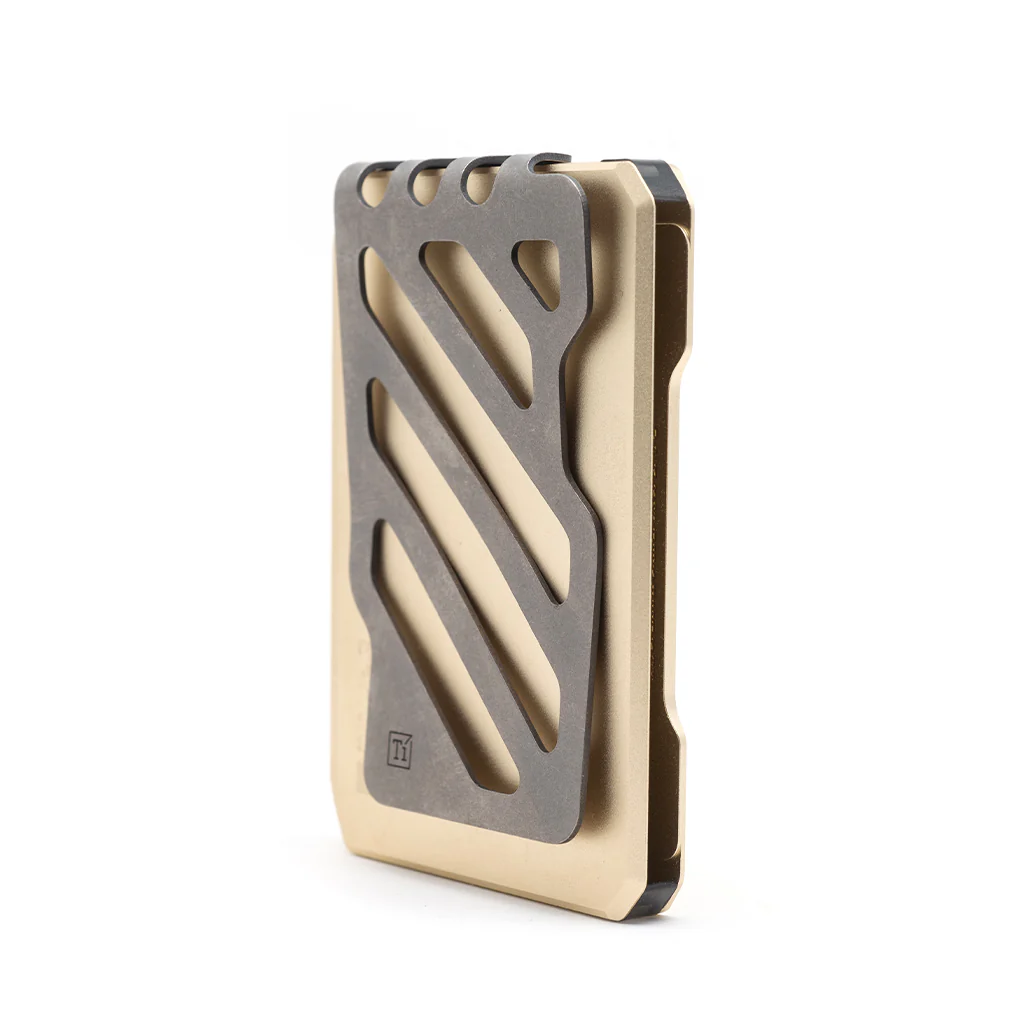 SK1 Special Edition Champagne Gold Slide Kick Wallet - Image 6