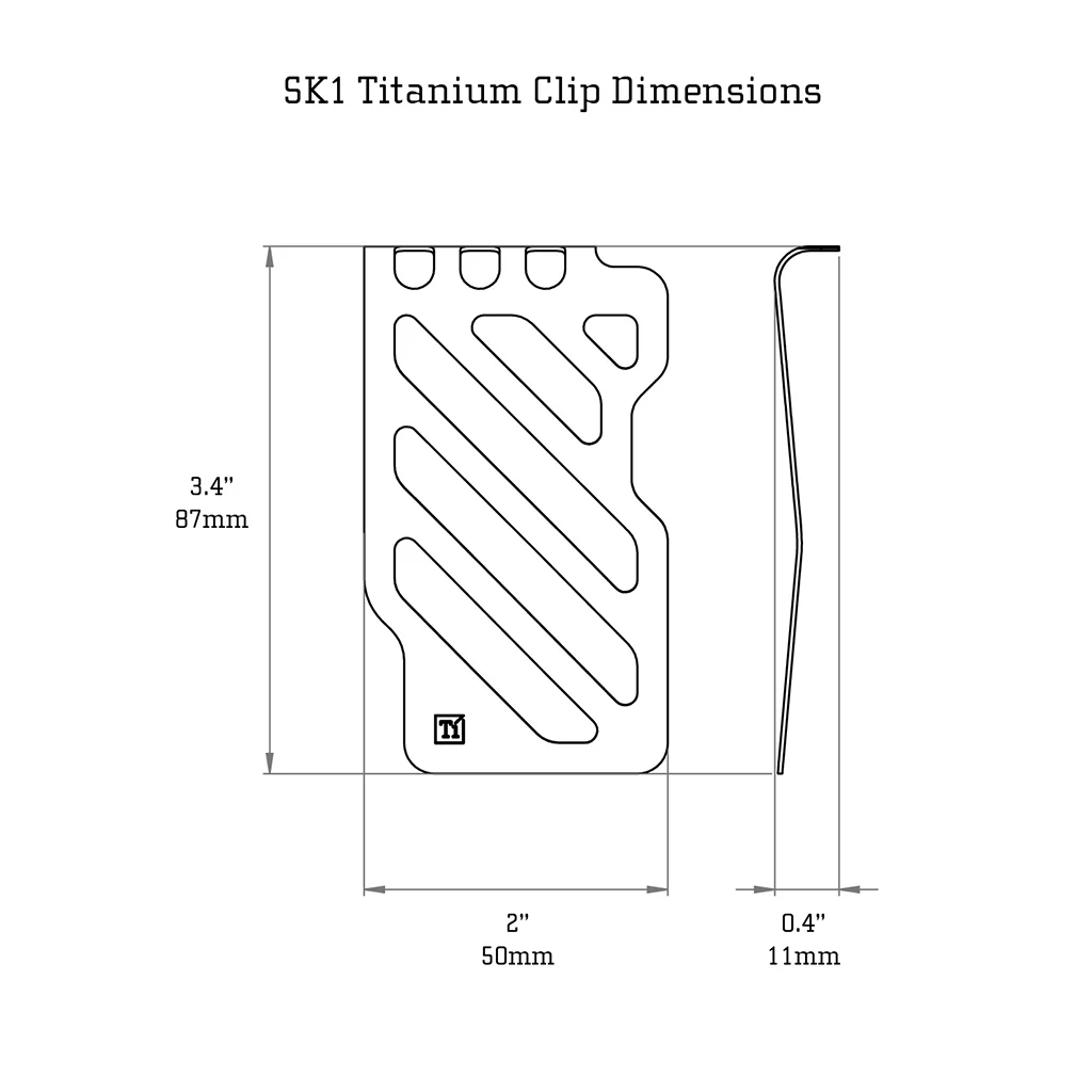 SK1 Titanium Money Clip - Image 20